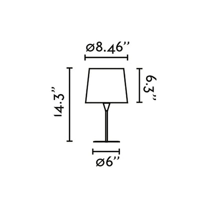 Conga Table Lamp - line drawing.