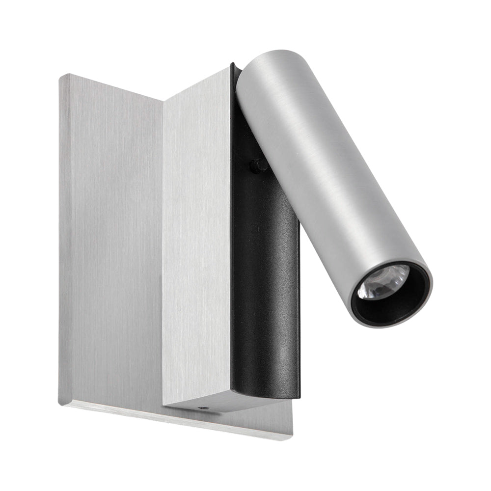 Cronos Wall Light in Brushed Aluminium.