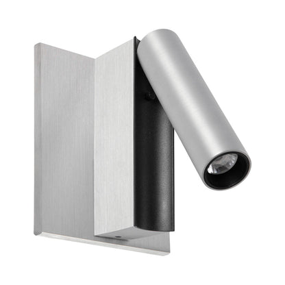 Cronos Wall Light in Brushed Aluminium.