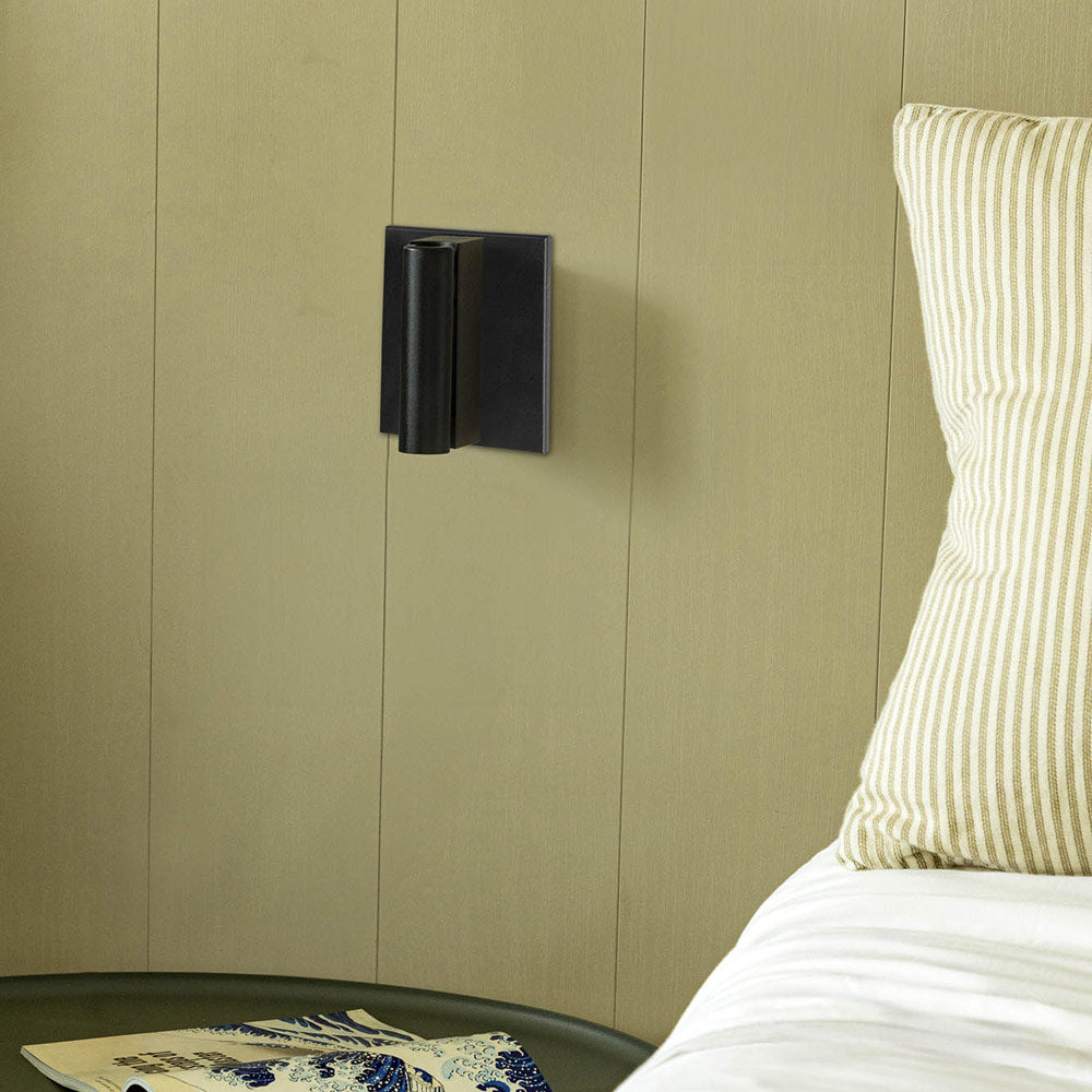 Cronos Wall Light in bedroom.