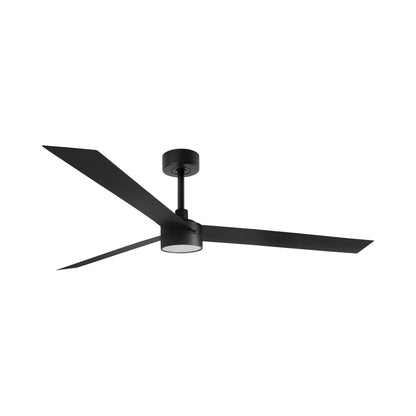 Cruiser Ceiling Fan in Matt Black (Extra Large/With Light).