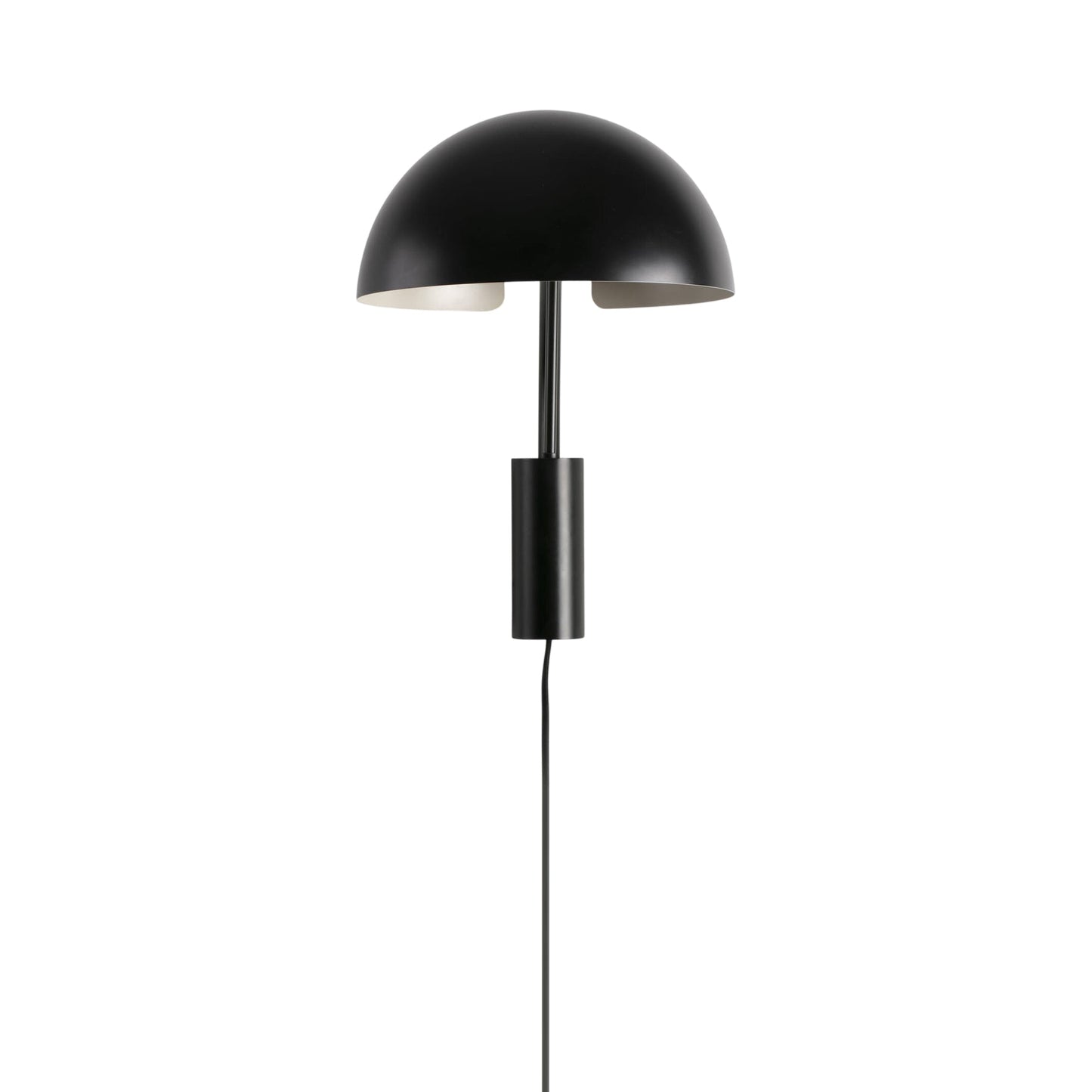 Dominica Arm Wall Light in Black (20-Inch).