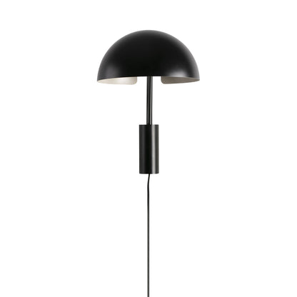 Dominica Arm Wall Light in Black (20-Inch).