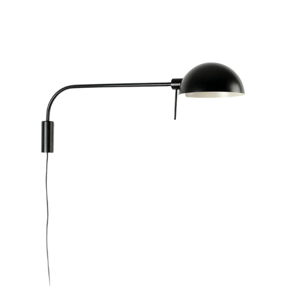 Dominica Arm Wall Light in Black (34.88-Inch).