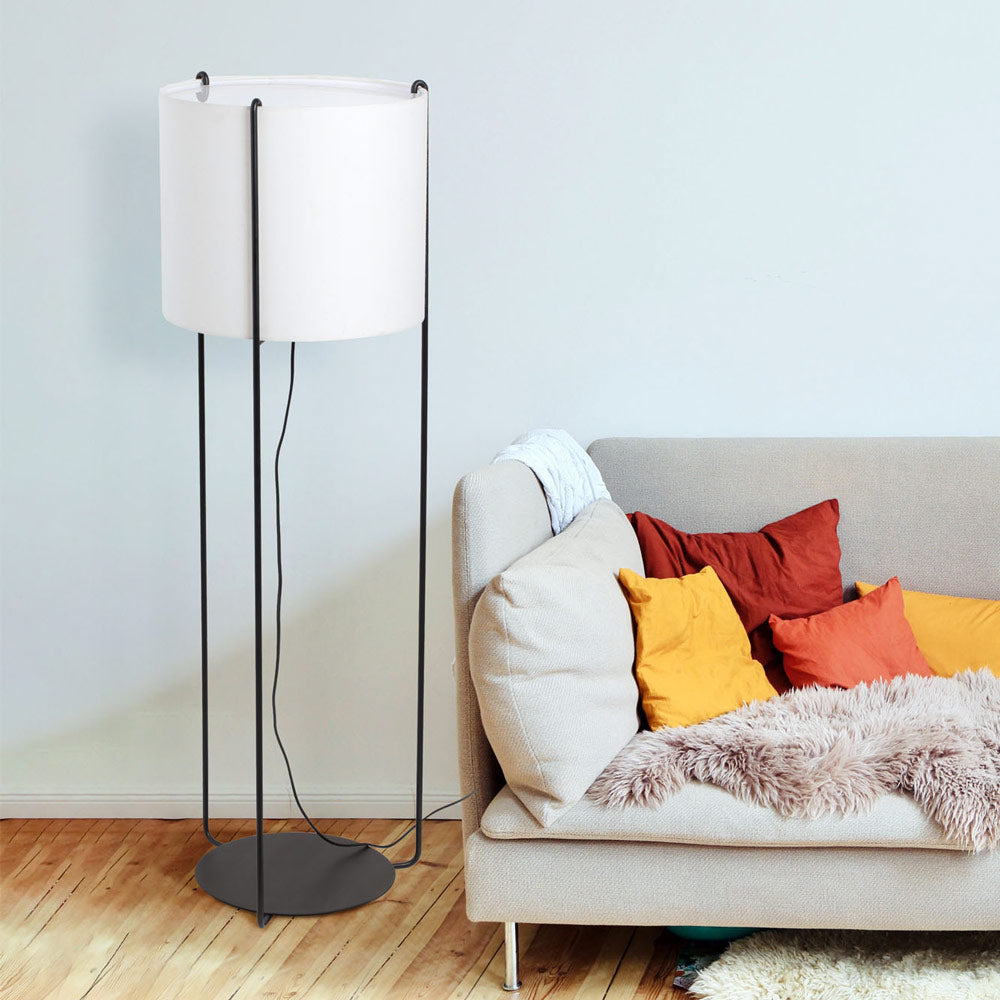 Drum Floor Lamp in living room.