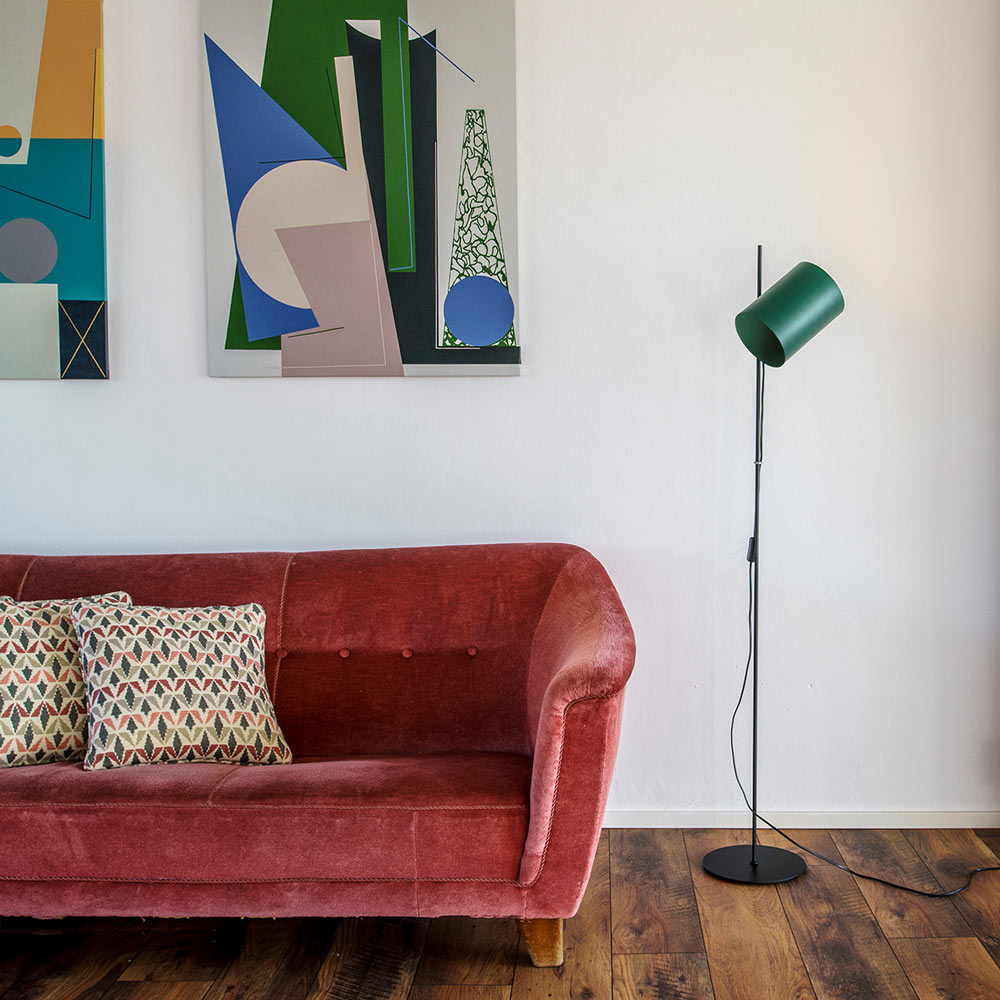 Guadalupe Floor Lamp in living room.