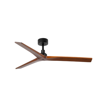 Klim Ceiling Fan in Matt Black/Dark Walnut (Medium/Without Light).