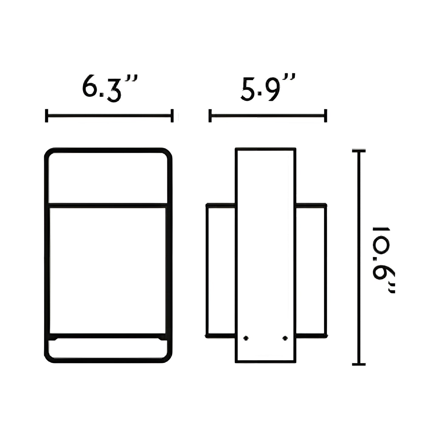 Lula Table Lamp - line drawing.