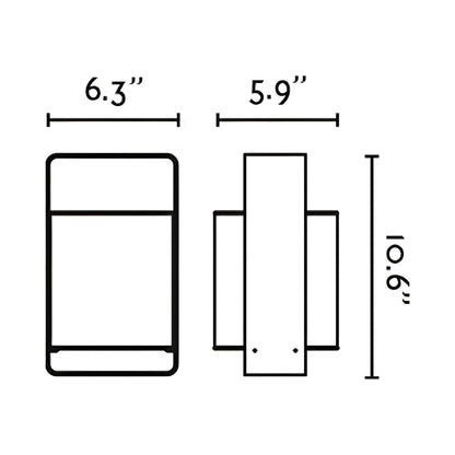 Lula Table Lamp - line drawing.