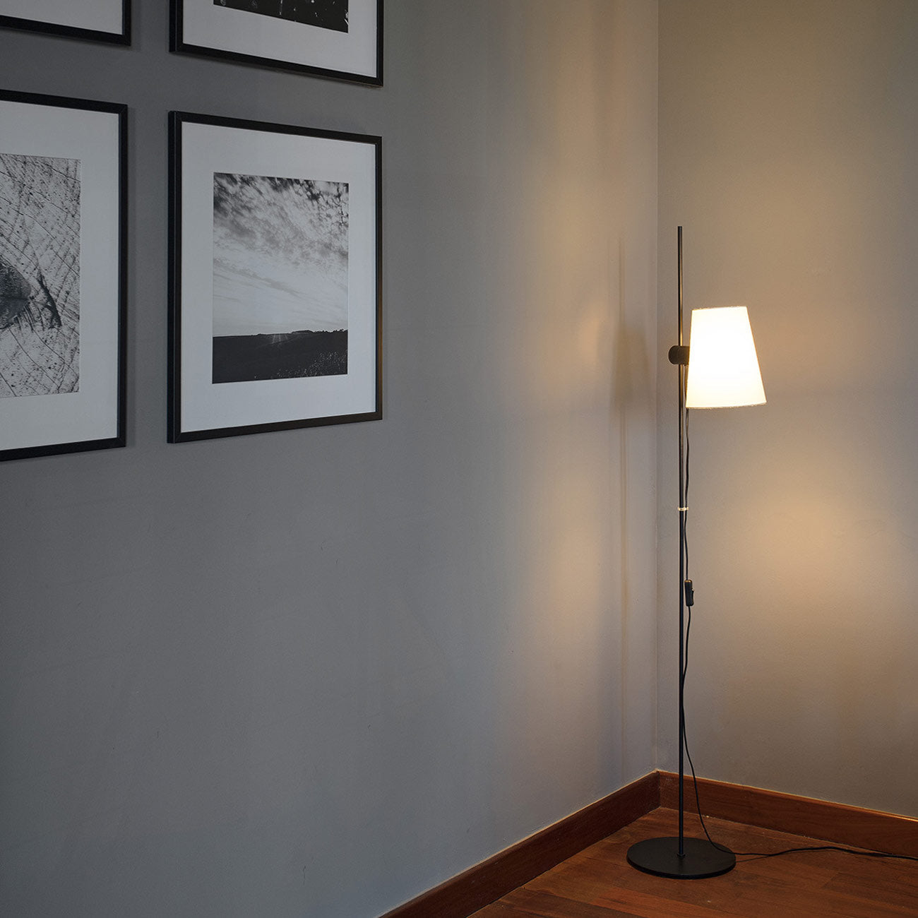 Lupe Floor Lamp in living room.