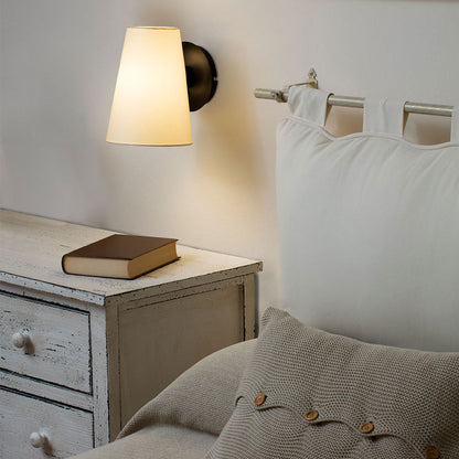 Lupe Wall Light in bedroom.