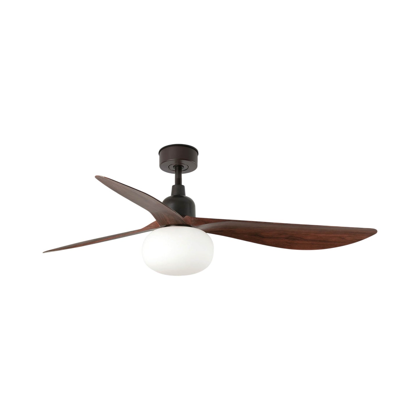 Outwood Ceiling Fan in Dark Brown/Dark Walnut (With Light).
