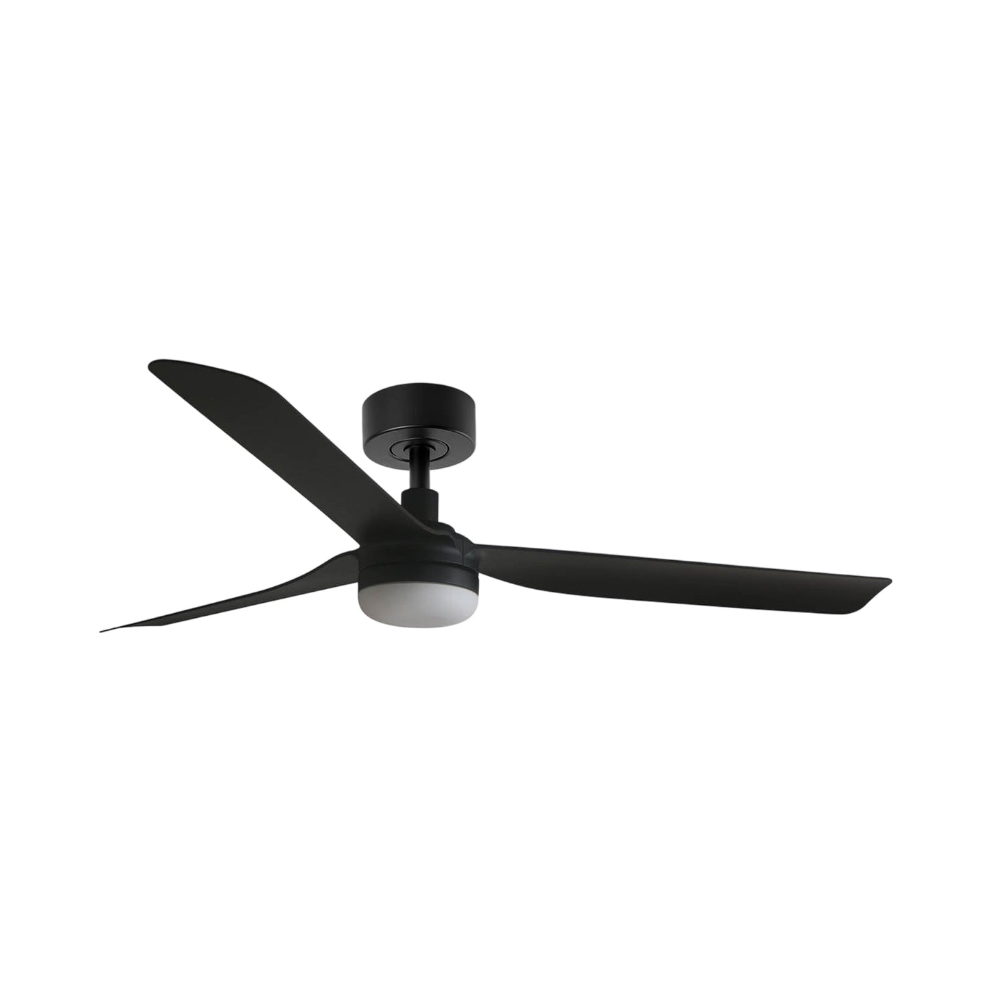 Punt Ceiling Fan in Matt Black/Matt Black (With Light).