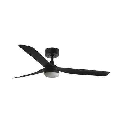 Punt Ceiling Fan in Matt Black/Matt Black (With Light).