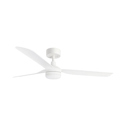 Punt Ceiling Fan in Matt White/Matt White (With Light).