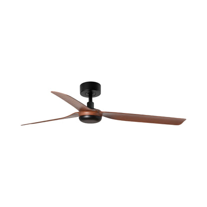 Punt Ceiling Fan in Matt Black/Walnut (Without Light).
