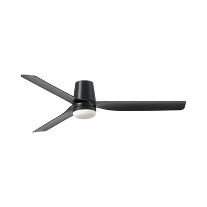 Punt Tub Ceiling Fan in Matt Black/Matt Black (With Light).
