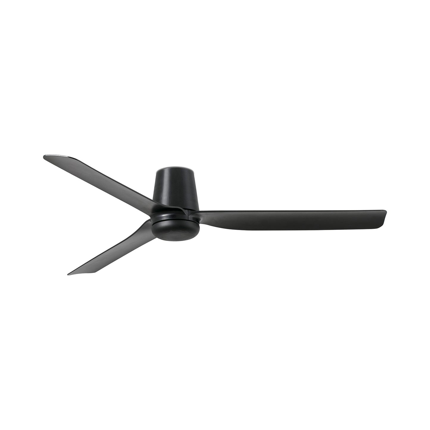 Punt Tub Ceiling Fan in Matt Black/Matt Black (Without Light).