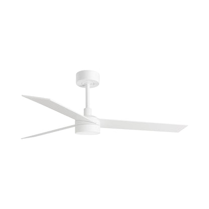 Rudder Ceiling Fan in Matt White (With Light).