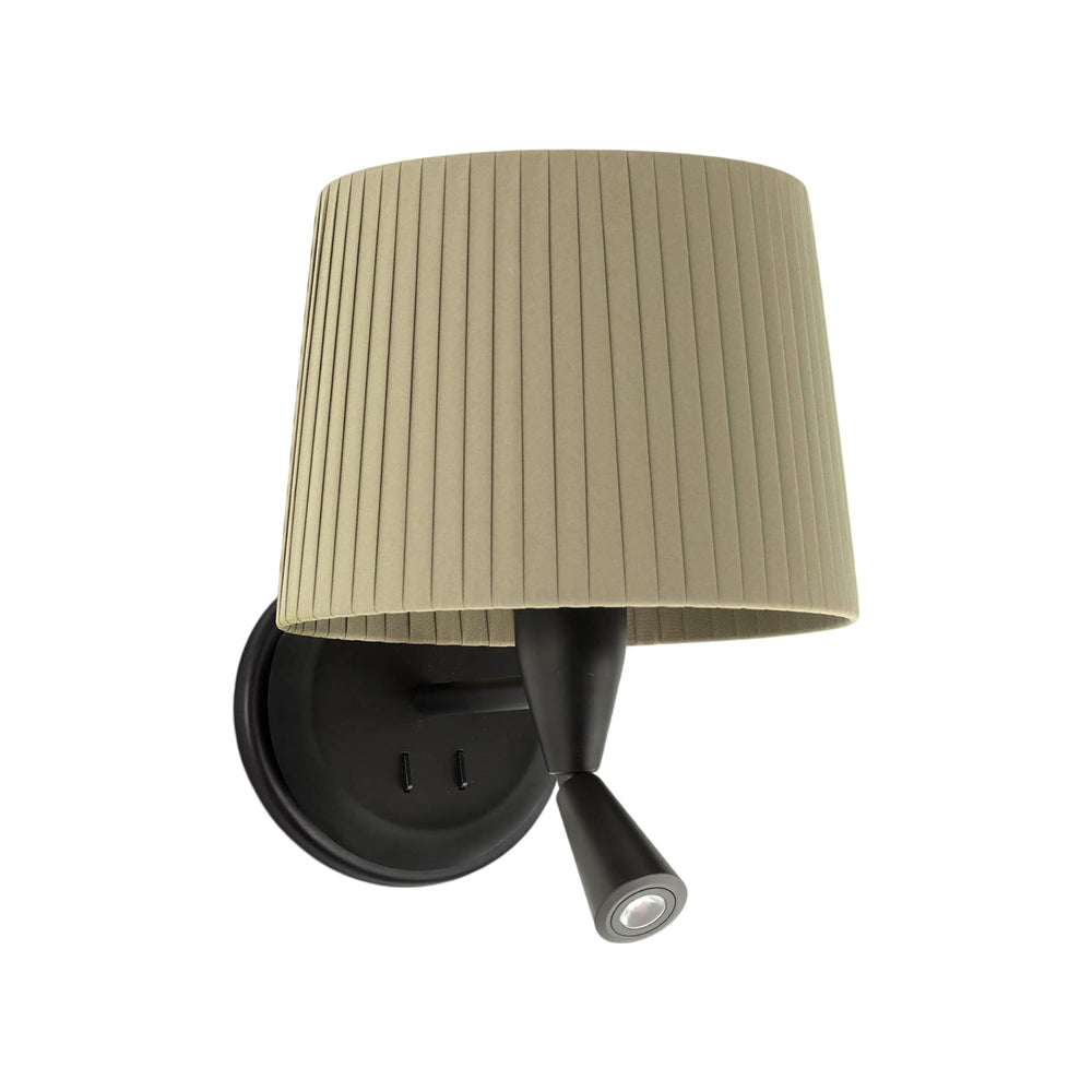 Samba Reader Wall Light in Green (8.6-Inch).