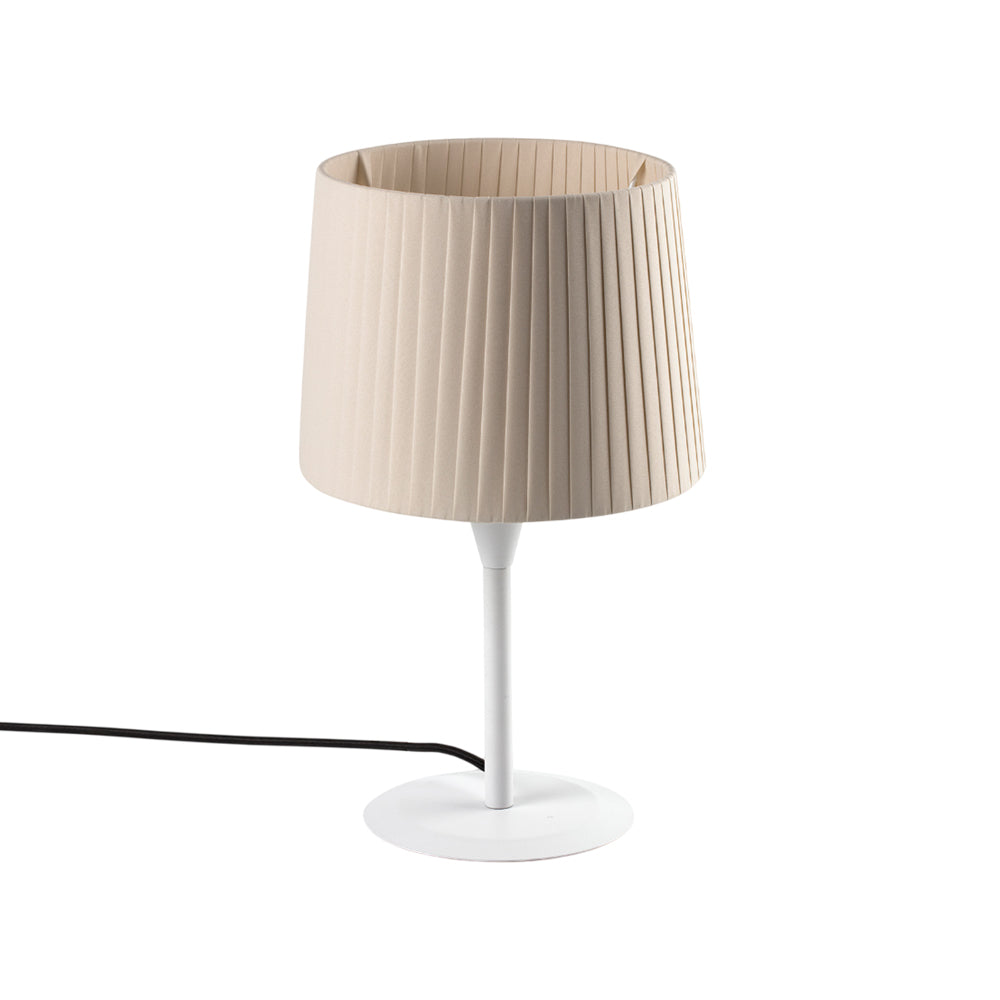 Samba Table Lamp in Matt White/Beige (8.5-Inch).