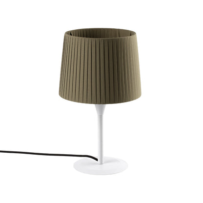 Samba Table Lamp in Matt White/Green (8.5-Inch).
