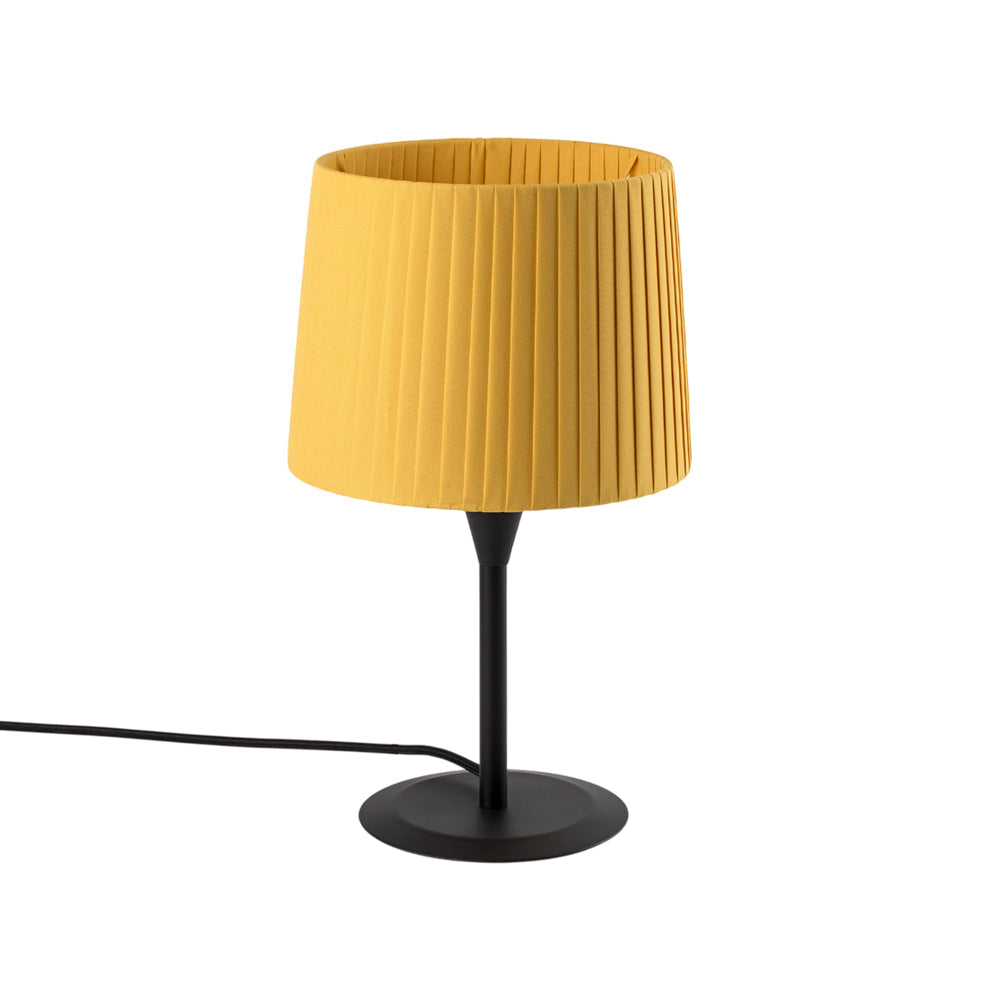 Samba Table Lamp in Matt Black/Yellow (8.5-Inch).