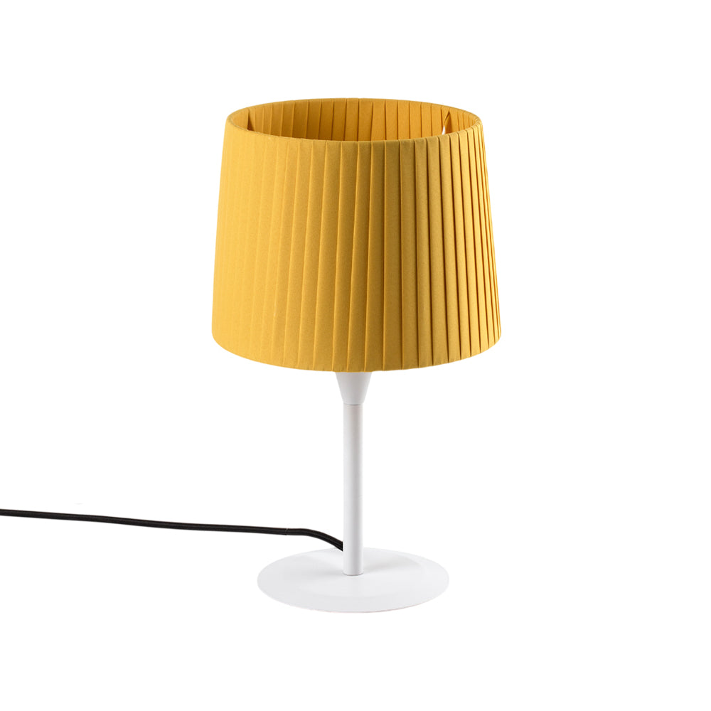 Samba Table Lamp in Matt White/Yellow (8.5-Inch).