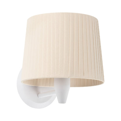 Samba Wall Light in Matt White/Beige.