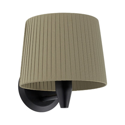 Samba Wall Light in Matt Black/Green.