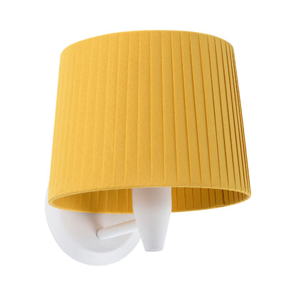 Samba Wall Light in Matt White/Yellow.