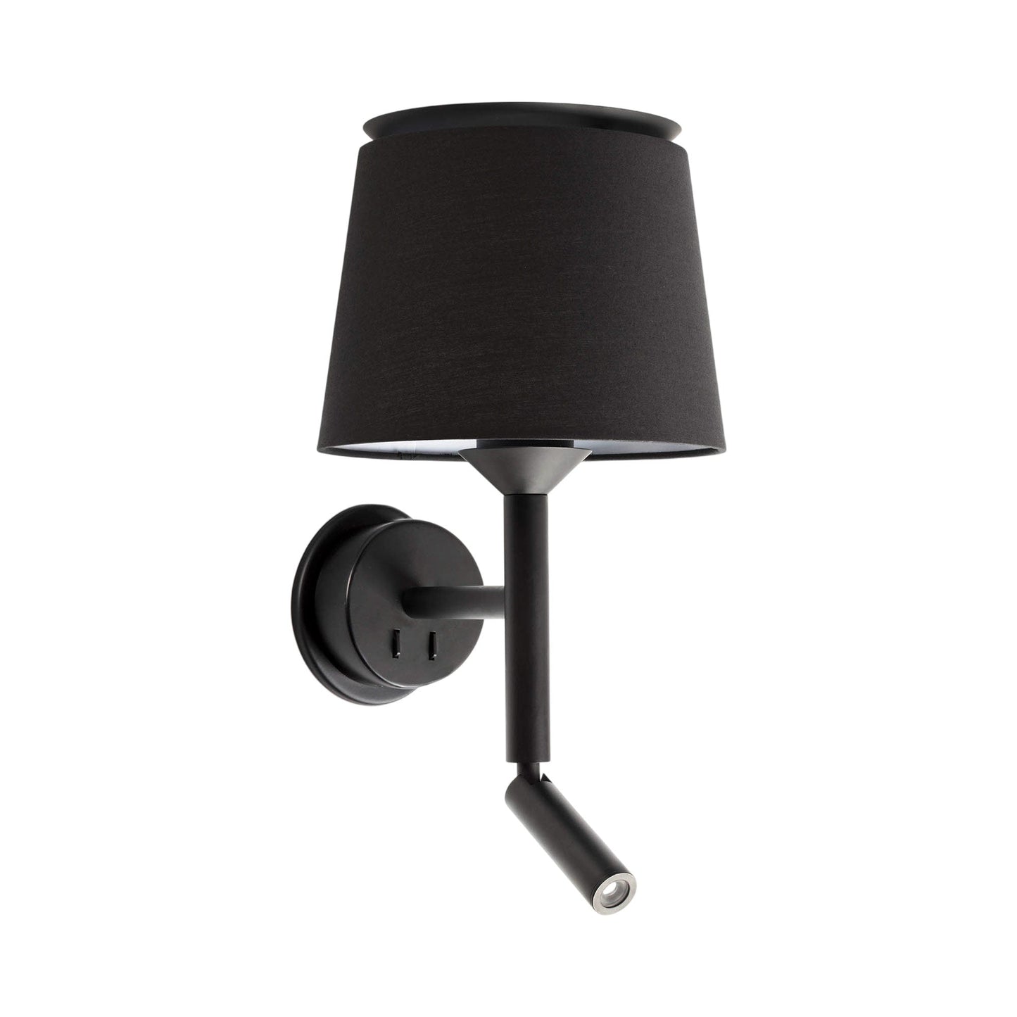 Savoy Reader Wall Light in Black.