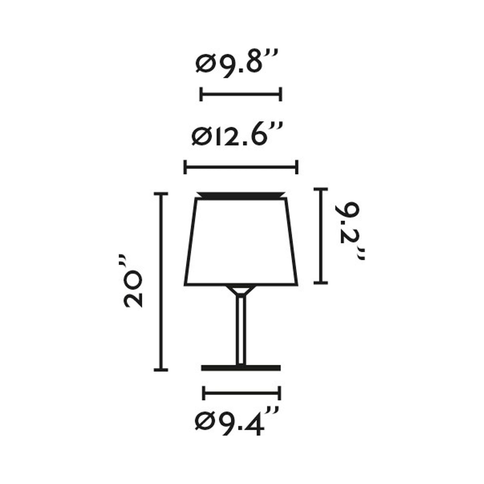 Savoy Table Lamp - line drawing.