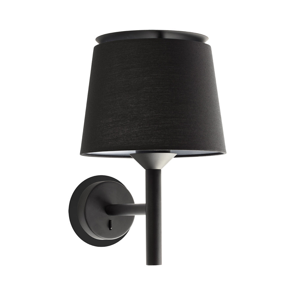 Savoy Wall Light in Black.