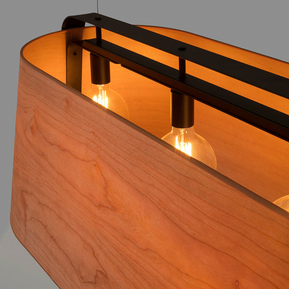 Stood Linear Pendant Light in Detail.