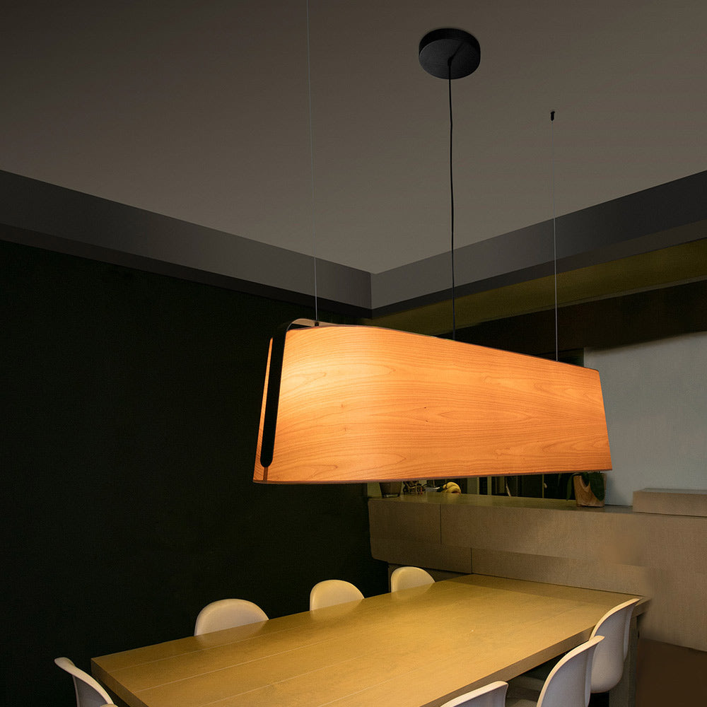 Stood Linear Pendant Light in living room.