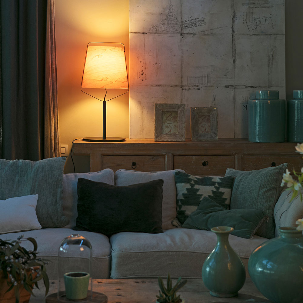 Stood Table Lamp in living room.