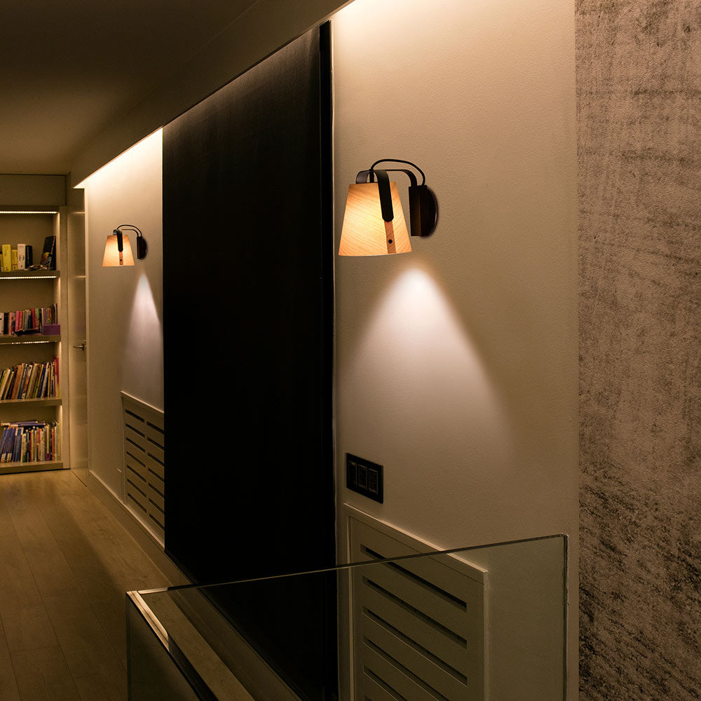 Stood Wall Light in hallway.