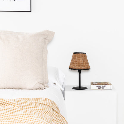 Sumba Table Lamp in bedroom.