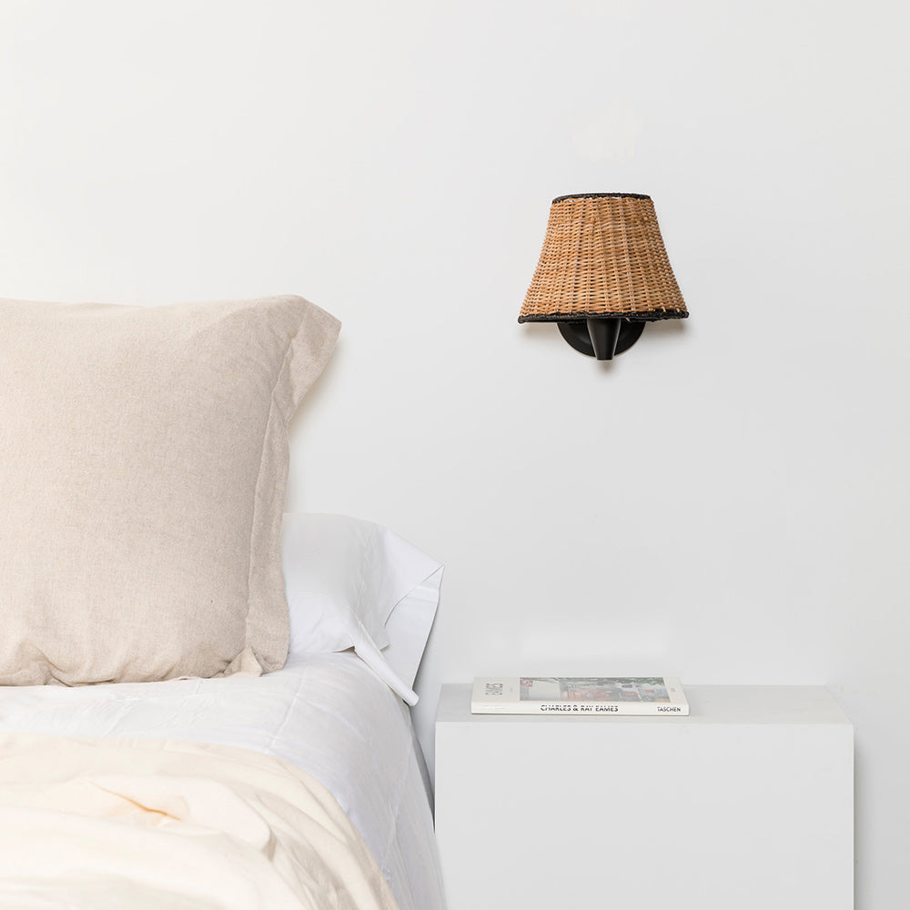 Sumba Wall Light in bedroom.
