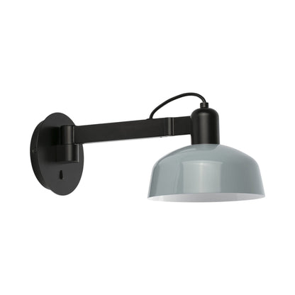 Tatawin Arm Wall Light in Gloss Grayish Blue (Steel).