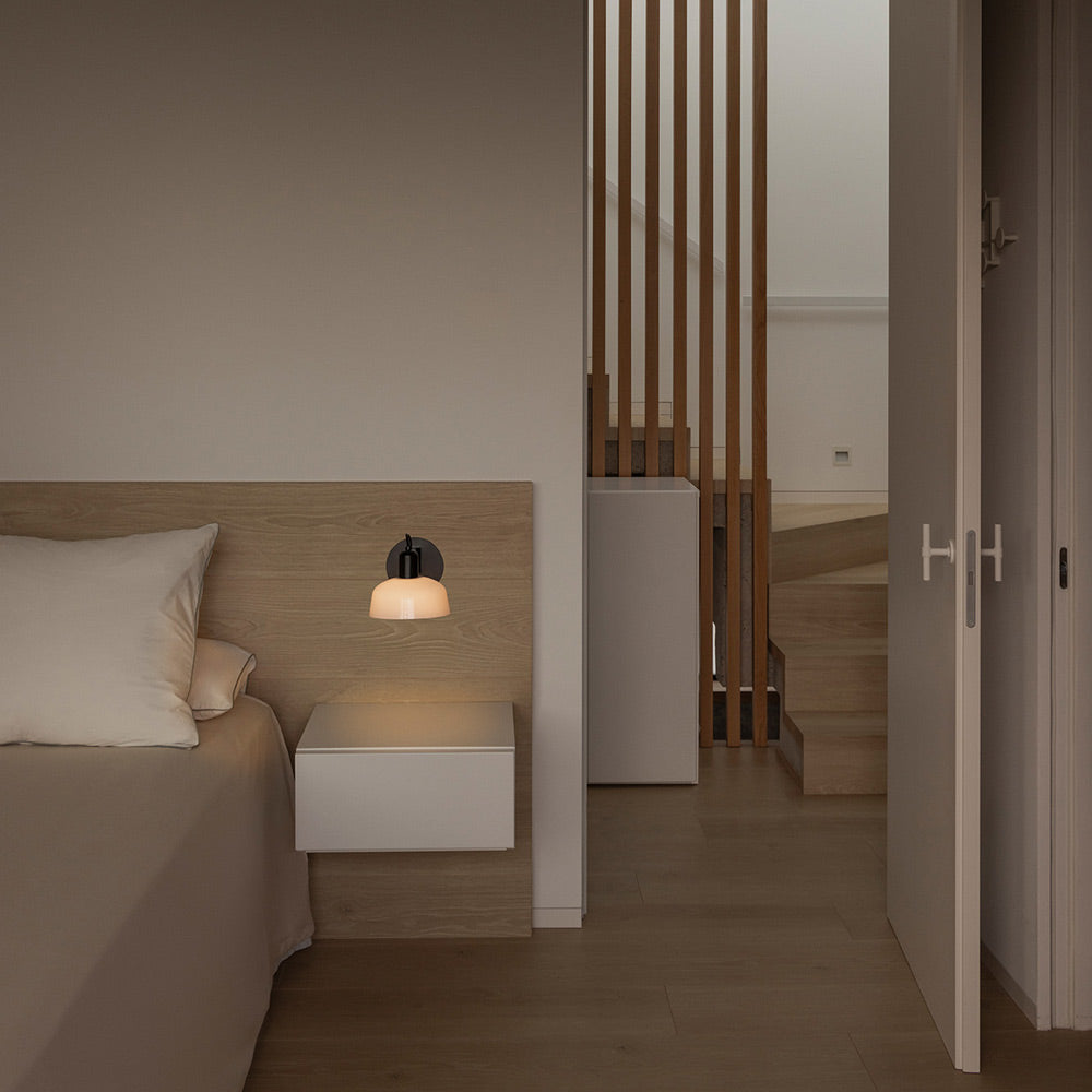 Tatawin Arm Wall Light in bedroom.