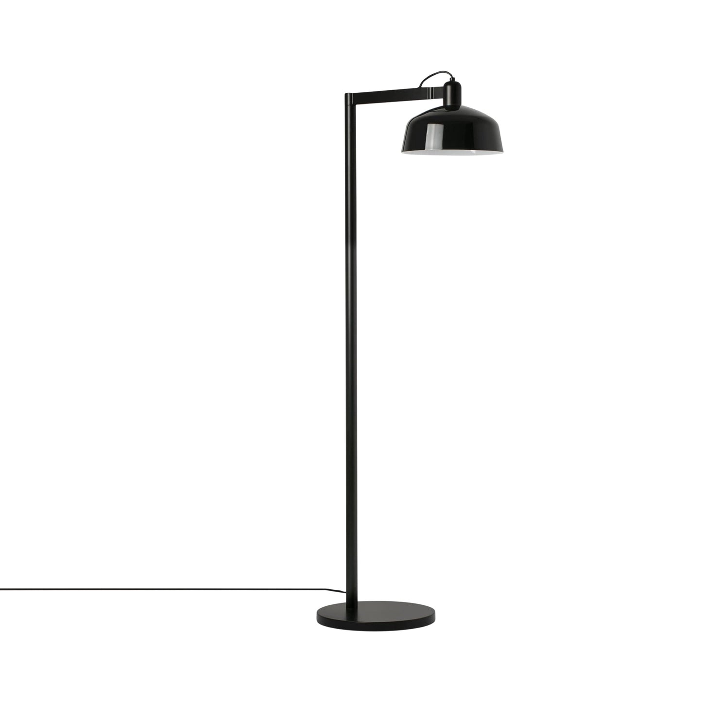 Tatawin Floor Lamp in Gloss Black (Steel).