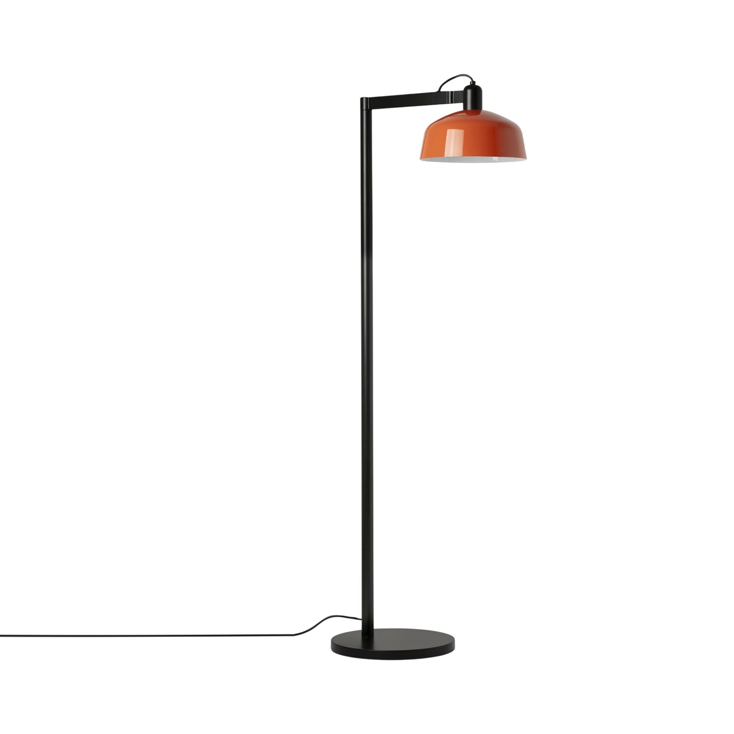 Tatawin Floor Lamp in Gloss Reddish Orange (Steel).