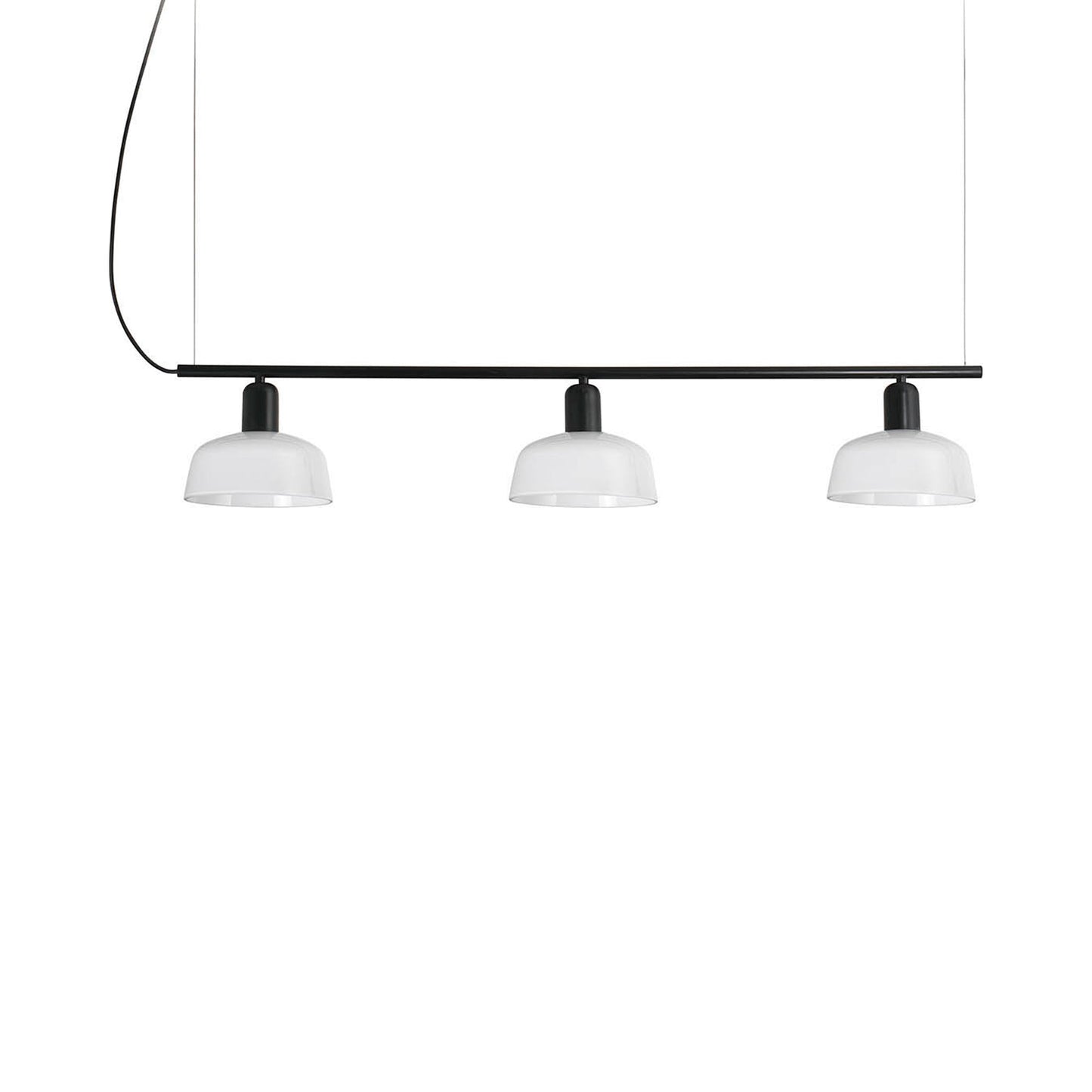 Tatawin Linear Pendant Light in Opal/Glass (7-Inch).