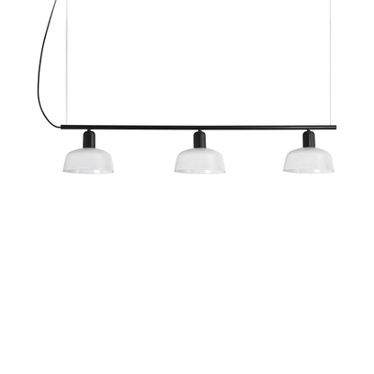 Tatawin Linear Pendant Light in Opal/Glass (7-Inch).