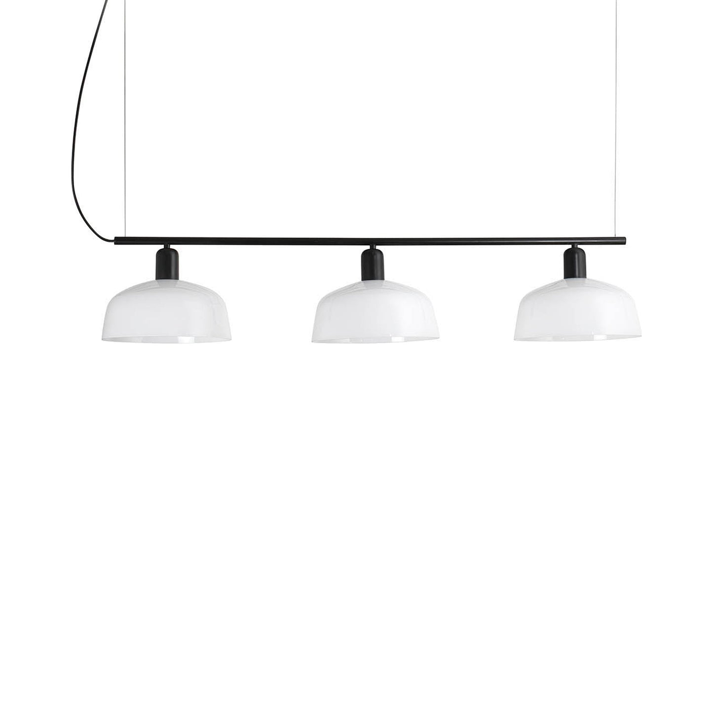 Tatawin Linear Pendant Light in Opal/Glass (10-Inch).