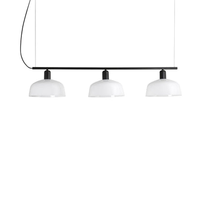 Tatawin Linear Pendant Light in Opal/Glass (10-Inch).