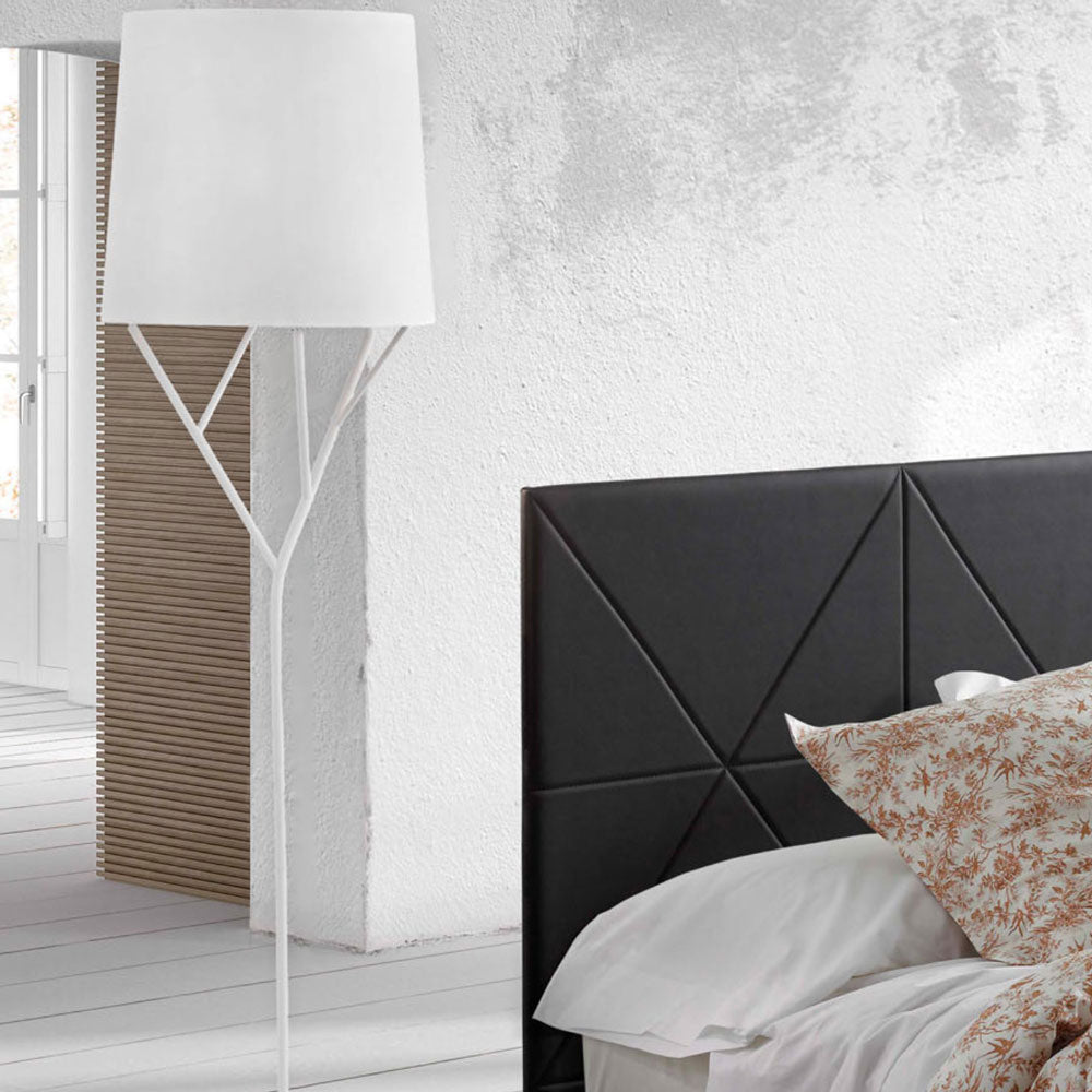 Tree Floor Lamp in bedroom.