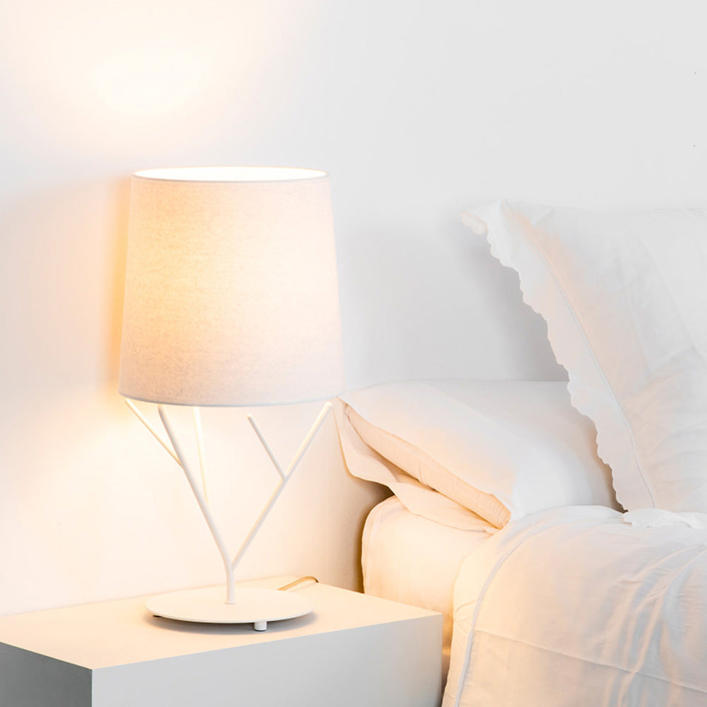 Tree Table Lamp in bedroom.